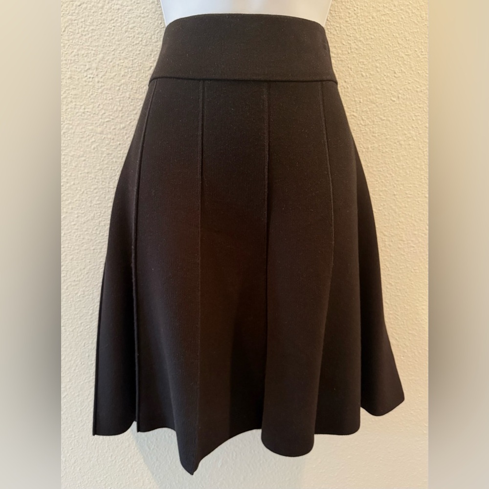 Ann Taylor Elegant Black A-Line Skirt